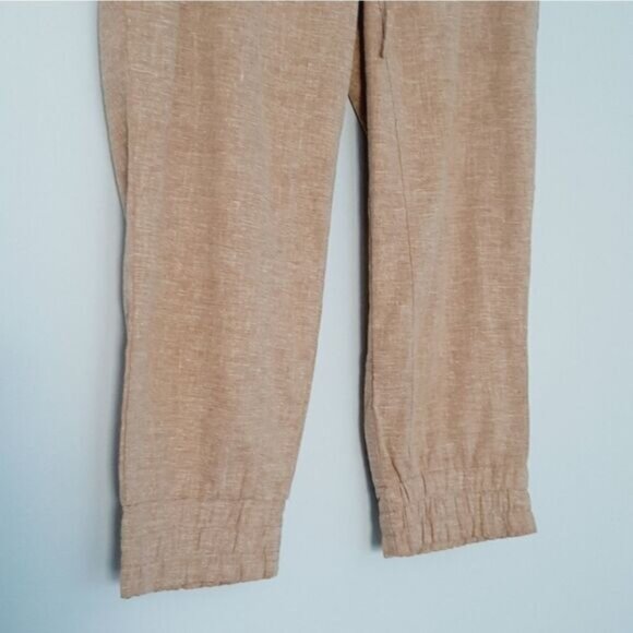 MEC | Hemp Blend Cropped Pull-On Casual Pants Tan Sz 4 - Picture 7 of 12